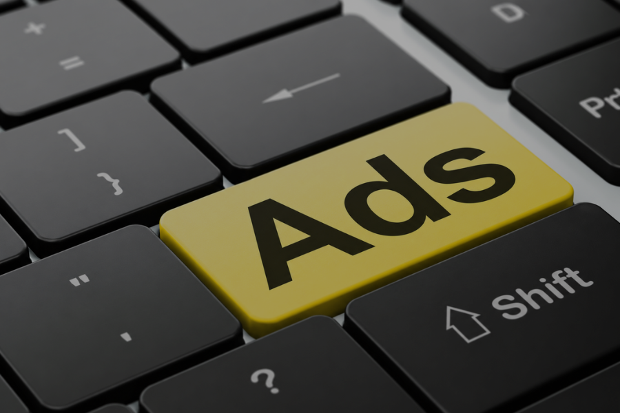Advertising platform abstract visualization