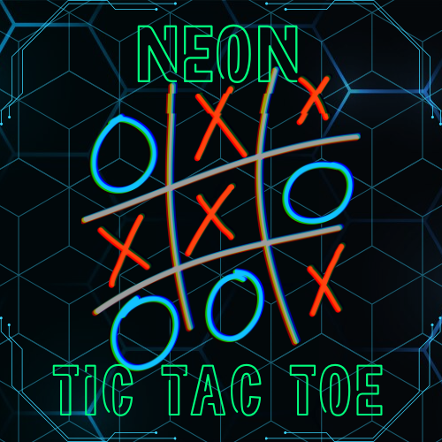 Neon Tac Toe Logo