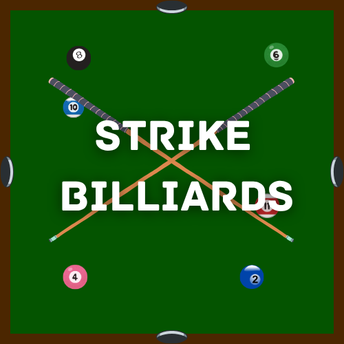 Strike Billiards game logo